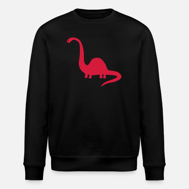 dinosaur - Stanley/Stella ROLLER Unisex Organic Sweatshirt - black