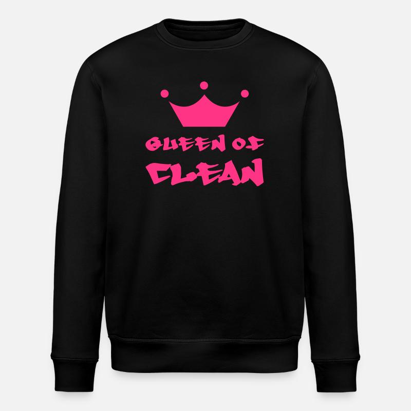 Queen of Clean - Stanley/Stella Unisex Bio-Sweatshirt ROLLER - Schwarz