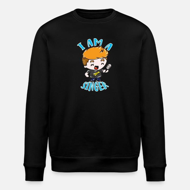 Sänger - Stanley/Stella Unisex Bio-Sweatshirt ROLLER - Schwarz