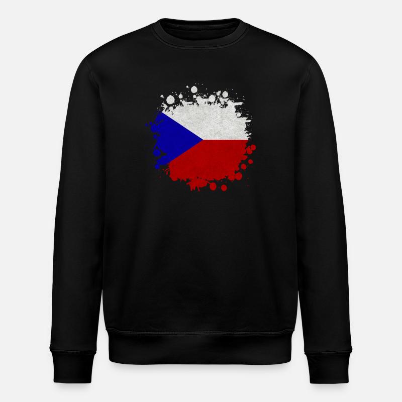 Tchéquie / Cadeau de Prague drapeau - Sweat bio ROLLER Stanley/Stella Unisexe - noir