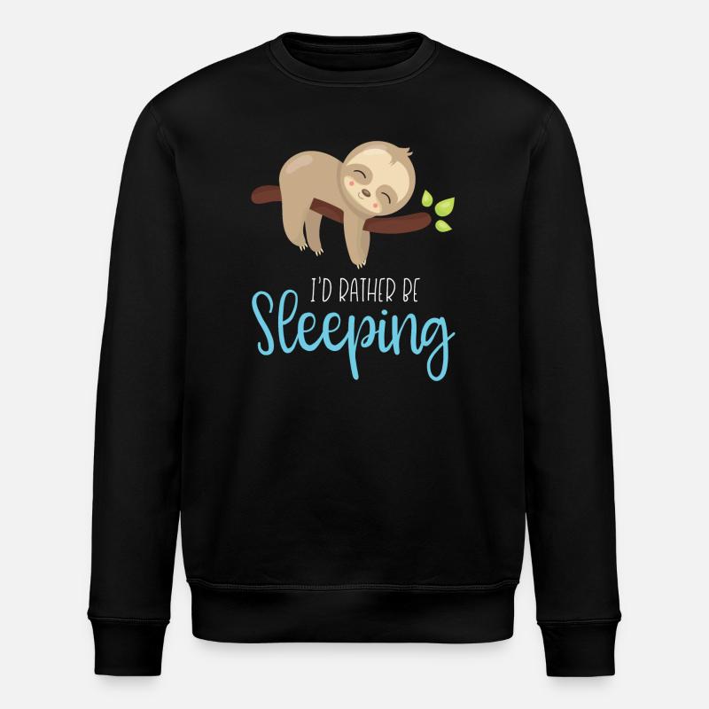 I’d Rather Be Sleeping - Stanley/Stella ROLLER Unisex Organic Sweatshirt - black
