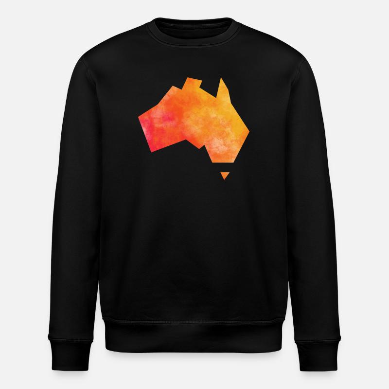 Map Australia - Sweat bio ROLLER Stanley/Stella Unisexe - noir