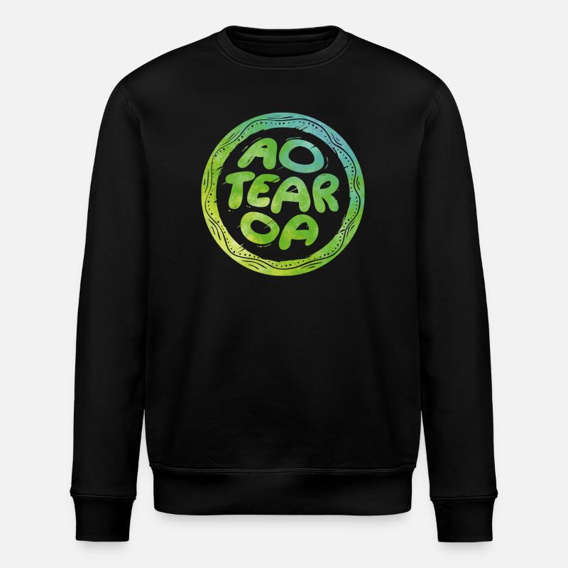 Lettering Aotearoa - Stanley/Stella ROLLER Unisex Organic Sweatshirt - black