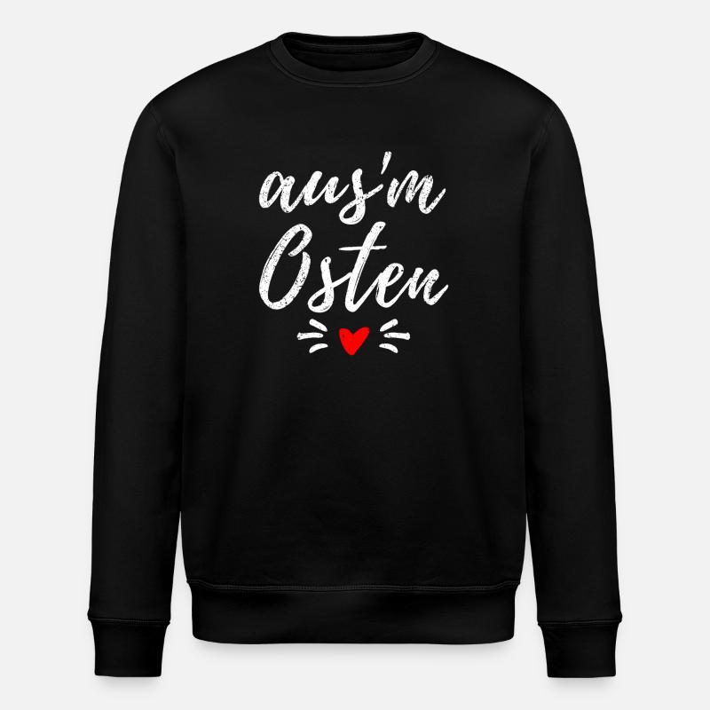 Osten - Ossi - Ost Deutschland - Mauerfall - Stanley/Stella Unisex Bio-Sweatshirt ROLLER - Schwarz