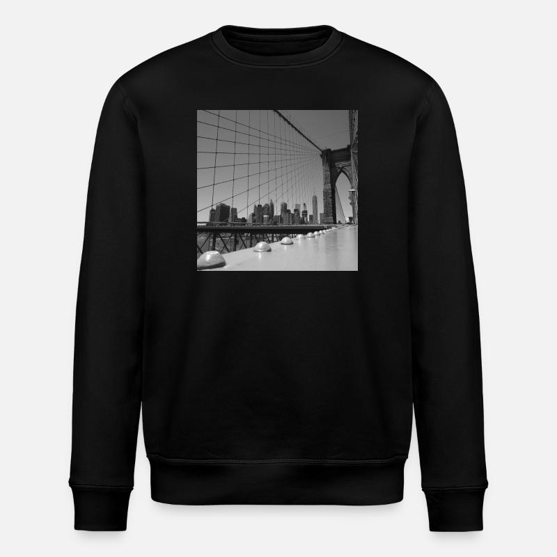 Pont de Brooklyn - Sweat bio ROLLER Stanley/Stella Unisexe - noir