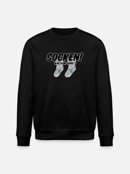 Socken! Was denn sonst? - Stanley/Stella Unisex Bio-Sweatshirt ROLLER - Schwarz