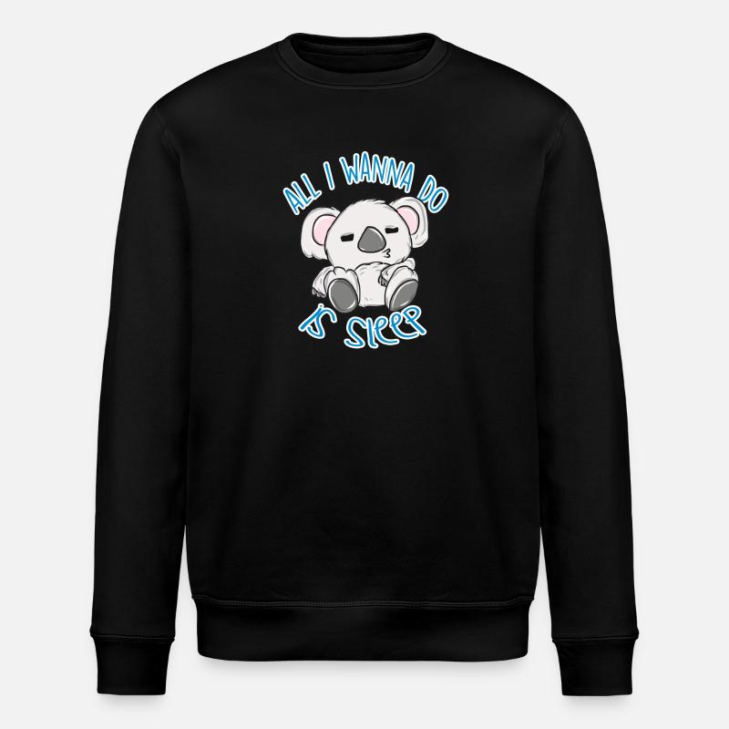 Koala - Stanley/Stella Unisex Bio-Sweatshirt ROLLER - Schwarz