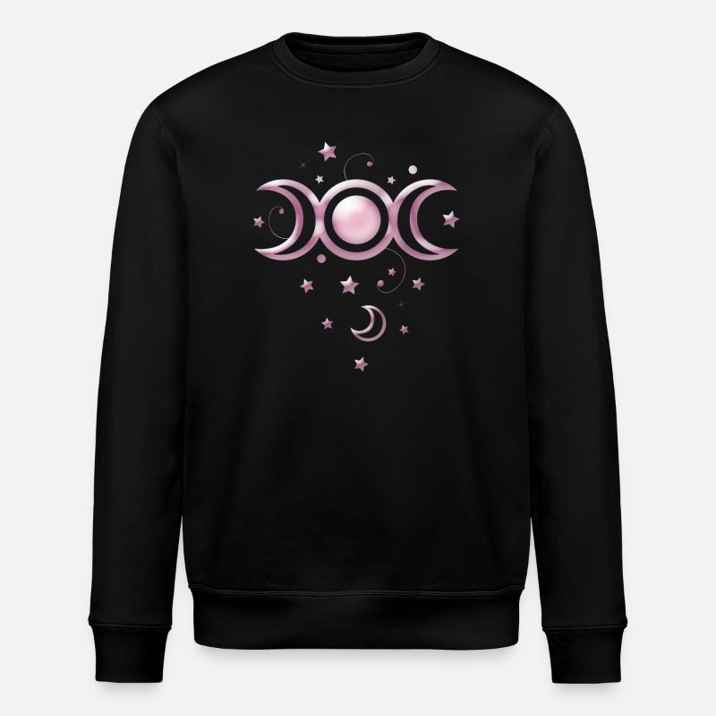 Moon Phases Wicca - Stanley/Stella ROLLER Unisex Organic Sweatshirt - black