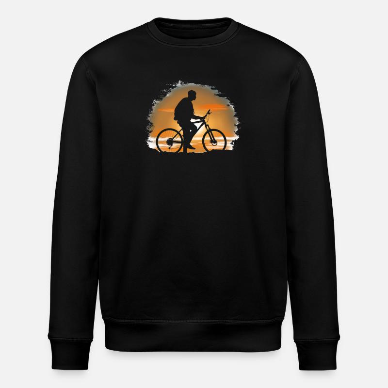Bicycle trip - Stanley/Stella ROLLER Unisex Organic Sweatshirt - black