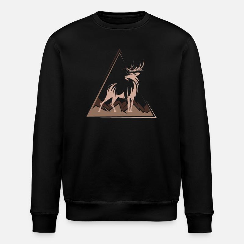 Deer Deer Cadeau de Noël - Sweat bio ROLLER Stanley/Stella Unisexe - noir