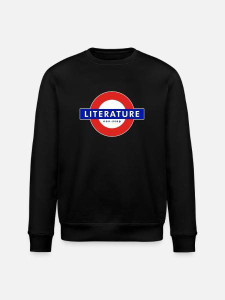littérature - lecture continue - Sweat bio ROLLER Stanley/Stella Unisexe - noir