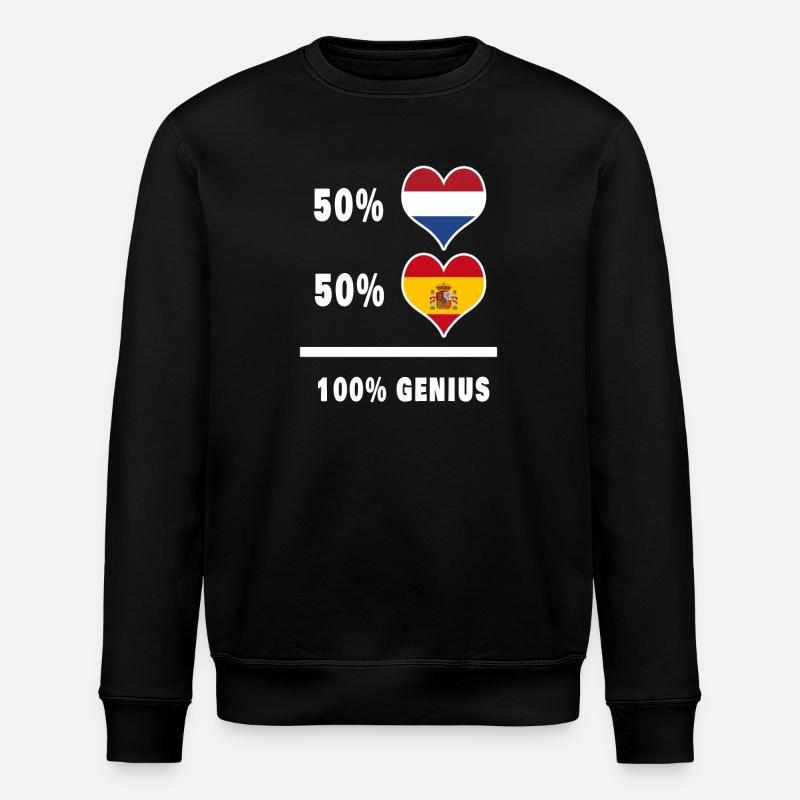 Pays-Bas et Espagne 100% Genial - Sweat bio ROLLER Stanley/Stella Unisexe - noir