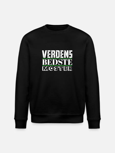 Verdens Bedste Moster samers - Stanley/Stella økologisk unisex-sweatshirt ROLLER - sort