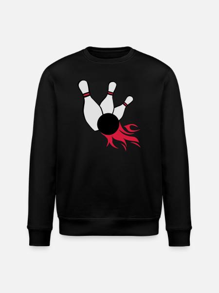 kegeln bowling - Stanley/Stella Unisex Bio-Sweatshirt ROLLER - Schwarz