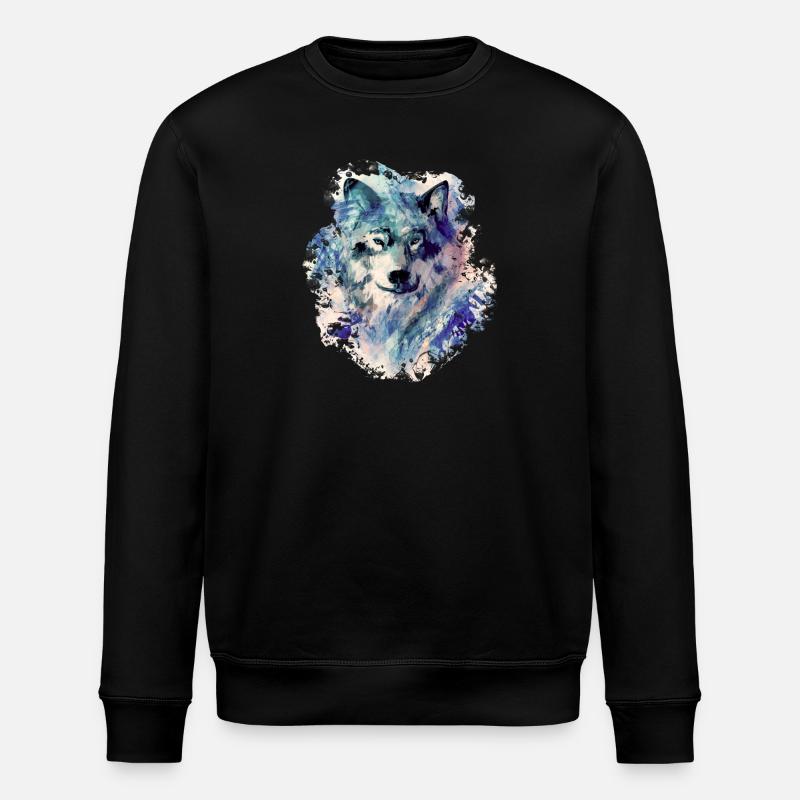 Wolf in the North - Stanley/Stella ROLLER Unisex Organic Sweatshirt - black