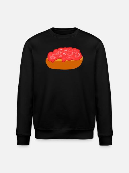 Mettbrötchen with onions - Stanley/Stella ROLLER Unisex Organic Sweatshirt - black