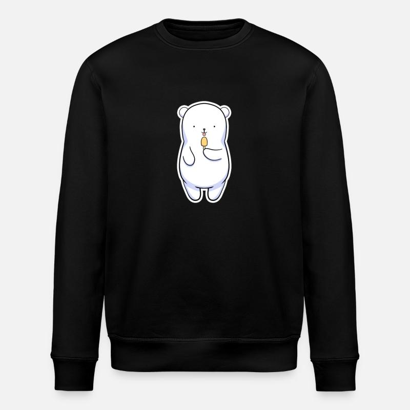 Eisbär - Stanley/Stella Unisex Bio-Sweatshirt ROLLER - Schwarz