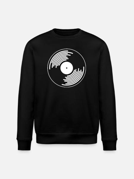 vinyl plader vinyl plade hip hop tape dj deejay - Stanley/Stella økologisk unisex-sweatshirt ROLLER - sort