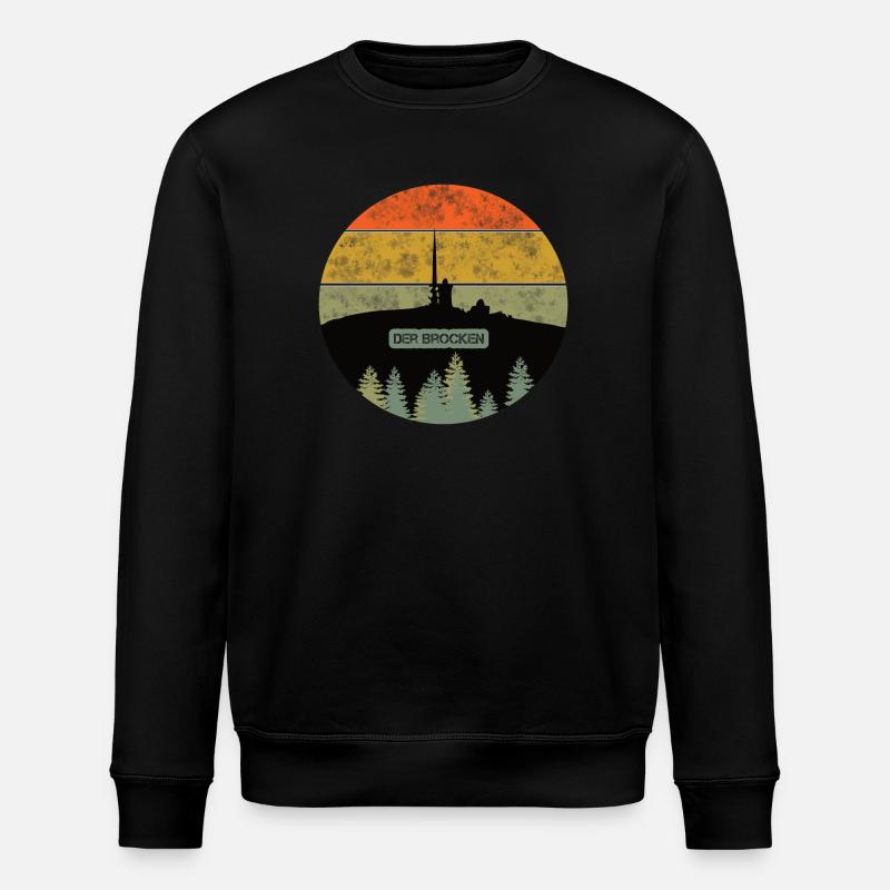 Harz Style - Der Brocken - Stanley/Stella Unisex Bio-Sweatshirt ROLLER - Schwarz