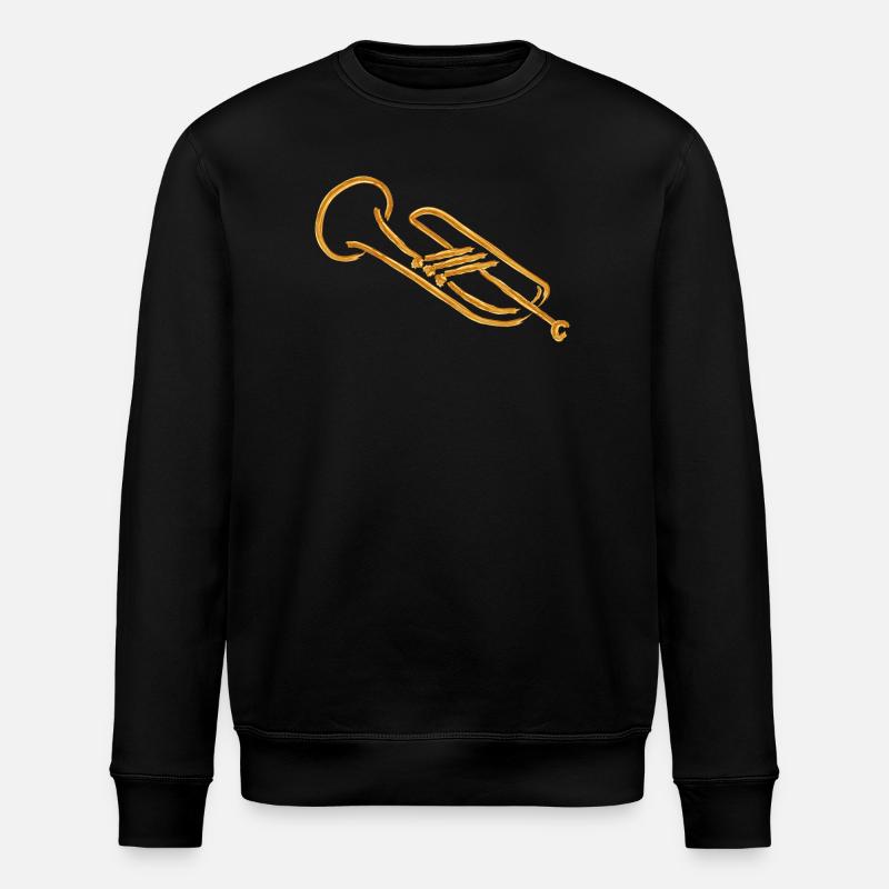 trompette - Sweat bio ROLLER Stanley/Stella Unisexe - noir