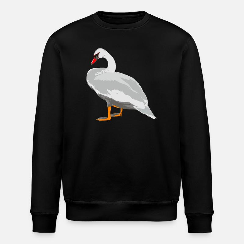 cygne - Sweat bio ROLLER Stanley/Stella Unisexe - noir