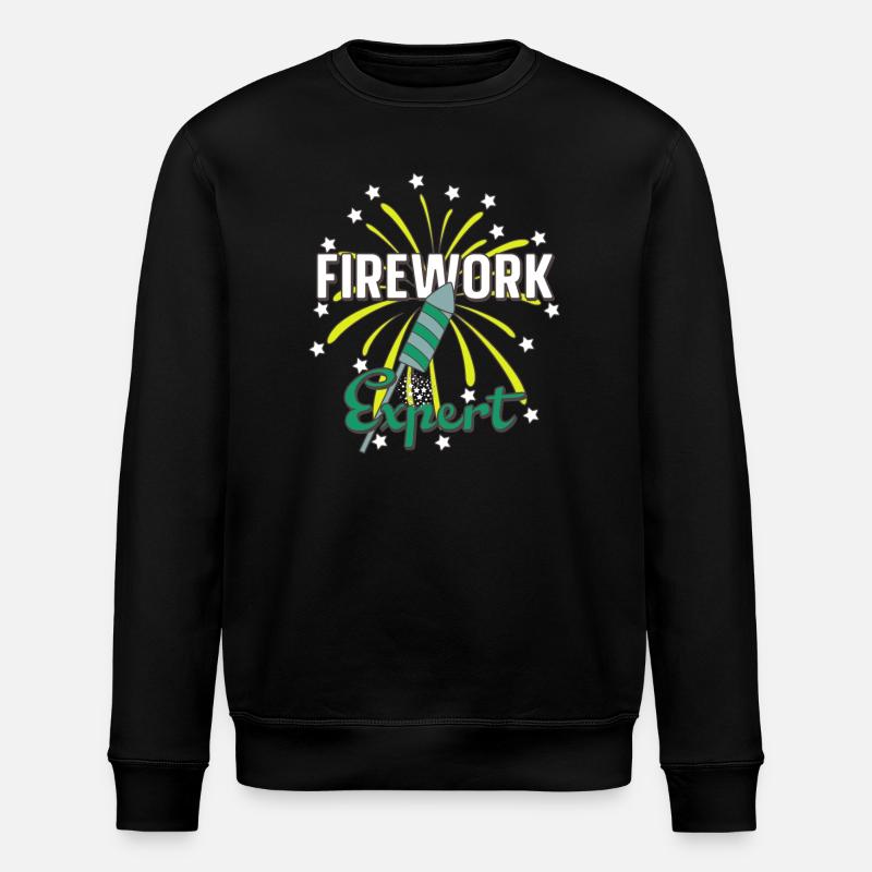 Firework Expert - Stanley/Stella ROLLER Unisex Organic Sweatshirt - black