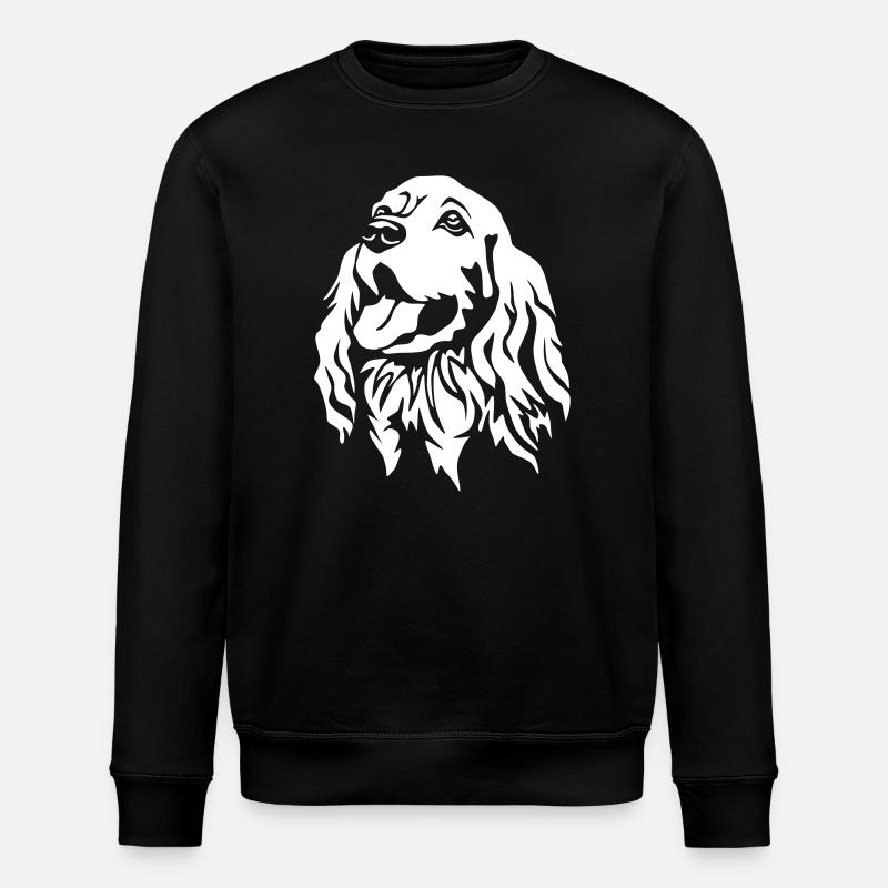 Cocker Spaniel "Black Edition" - Stanley/Stella ROLLER Unisex Organic Sweatshirt - black