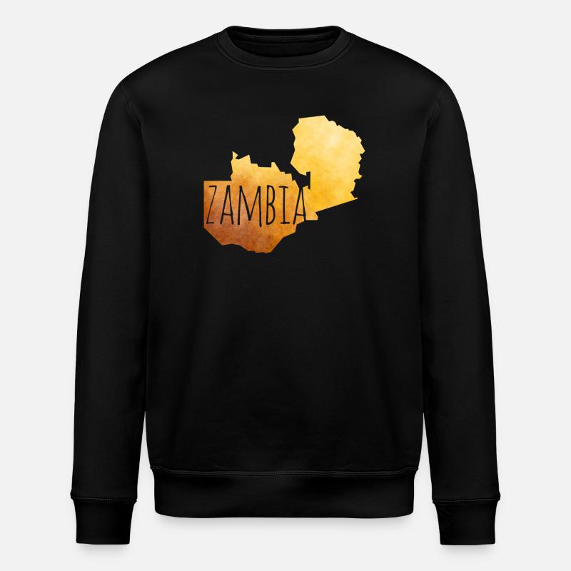 Zambia - Stanley/Stella Unisex Bio-Sweatshirt ROLLER - Schwarz