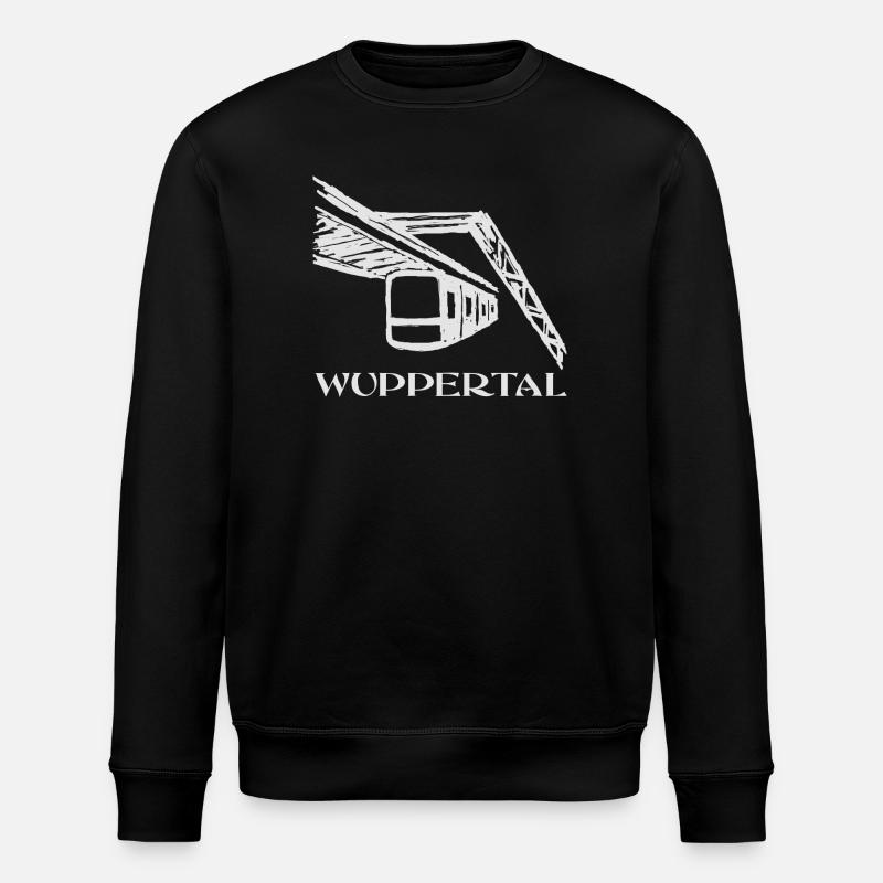 overhead railway - Stanley/Stella ROLLER Unisex Organic Sweatshirt - black