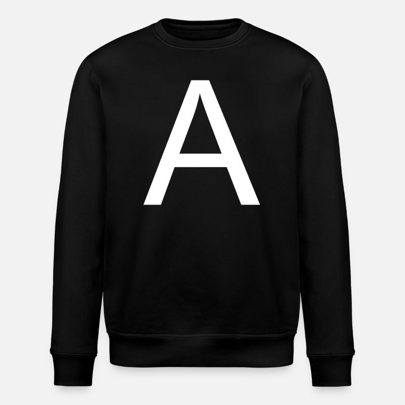 Lettre a - Sweat bio ROLLER Stanley/Stella Unisexe - noir