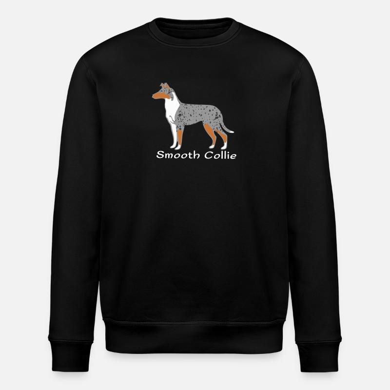 Smooth Collie blue-merle - Stanley/Stella Unisex Bio-Sweatshirt ROLLER - Schwarz