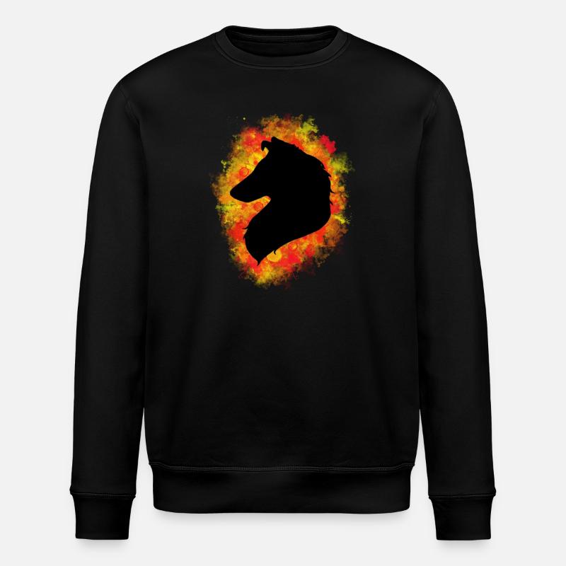 Colley silhouette cheveux longs - Sweat bio ROLLER Stanley/Stella Unisexe - noir