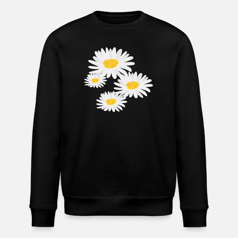 Blume Gänseblümchen - Stanley/Stella Unisex Bio-Sweatshirt ROLLER - Schwarz