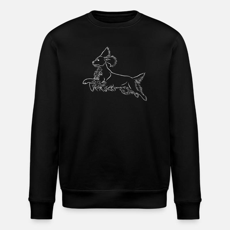 Springer Spaniel - Stanley/Stella Unisex Bio-Sweatshirt ROLLER - Schwarz