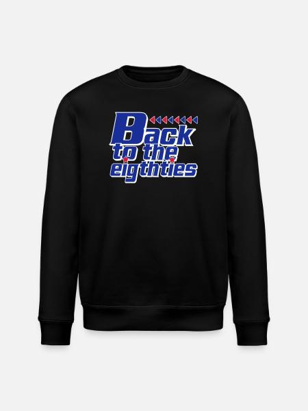 Back to the Eighties Retro - Stanley/Stella ROLLER Unisex Organic Sweatshirt - black