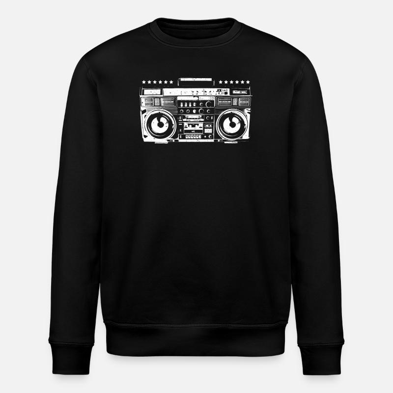 Ghettoblaster - Ghetto blaster - Stanley/Stella Unisex Bio-Sweatshirt ROLLER - Schwarz