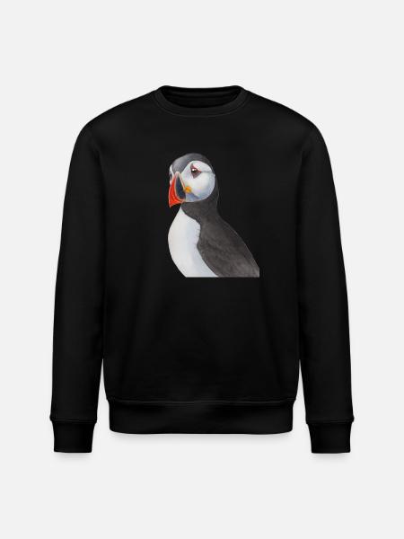 Puffin il giardino delle specie Puffin - Felpa ecologica unisex ROLLER di Stanley/Stella - nero