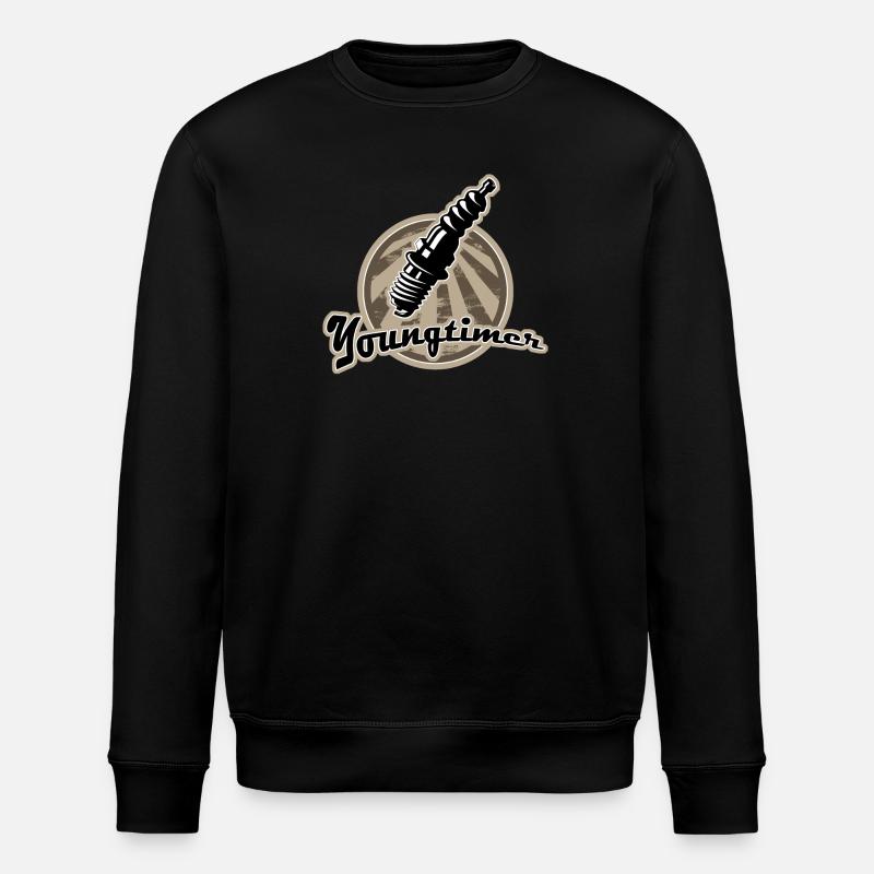 Youngtimer Zuendkerze Retro - Stanley/Stella Unisex Bio-Sweatshirt ROLLER - Schwarz