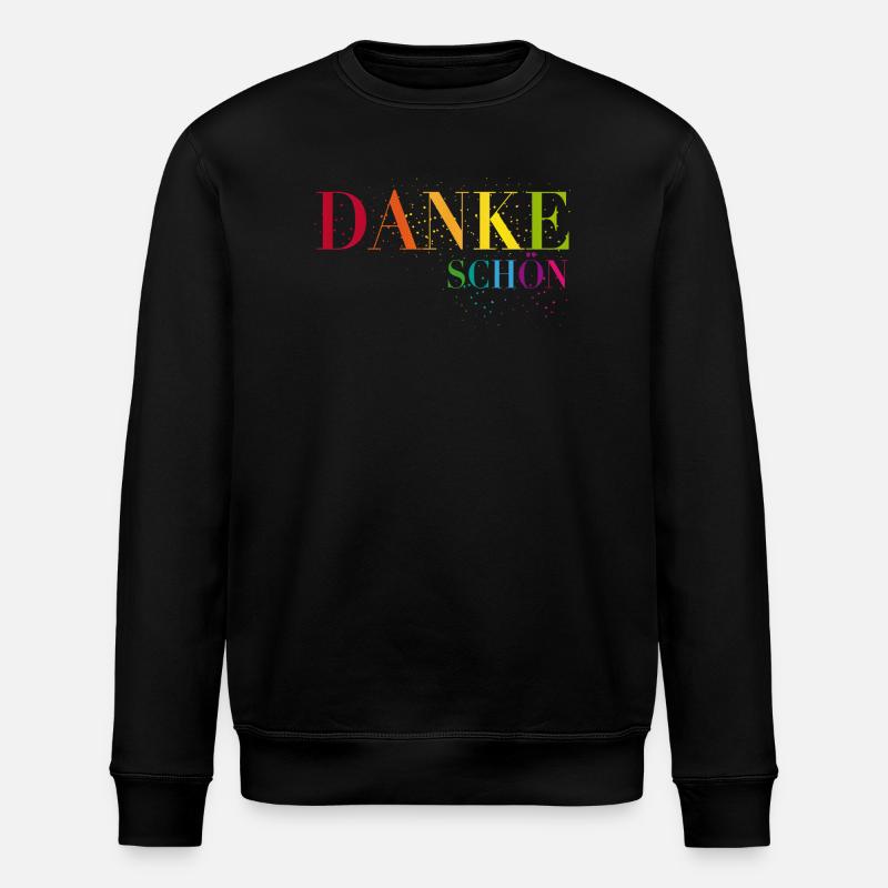 Ein Herzliches Dankeschön sagen - Stanley/Stella Unisex Bio-Sweatshirt ROLLER - Schwarz