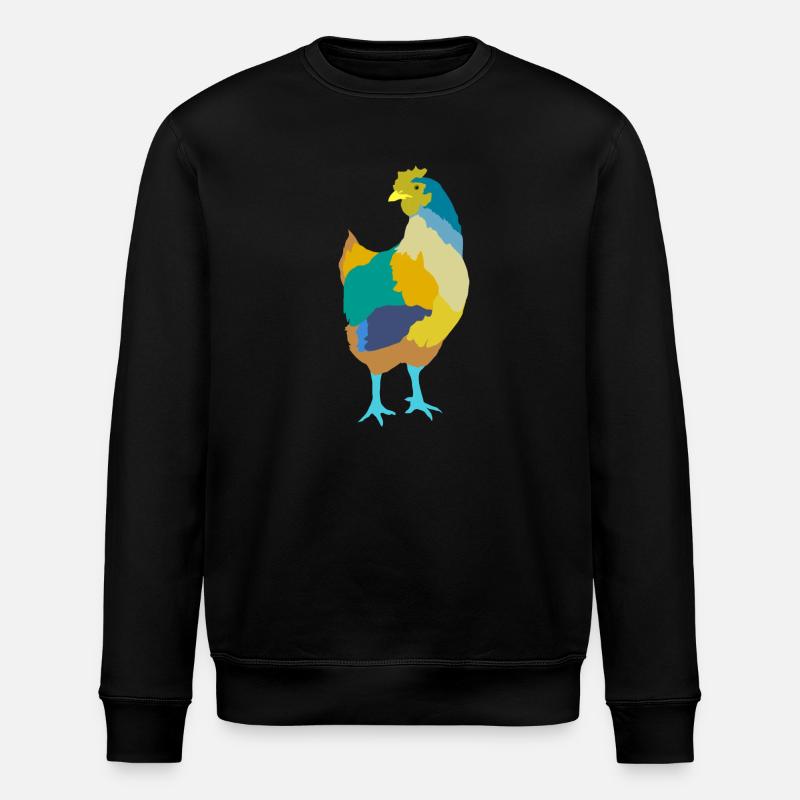 chicken - Stanley/Stella ROLLER Unisex Organic Sweatshirt - black