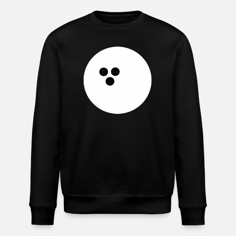 Bowling Ball, Bowling - Stanley/Stella ROLLER Unisex Organic Sweatshirt - black