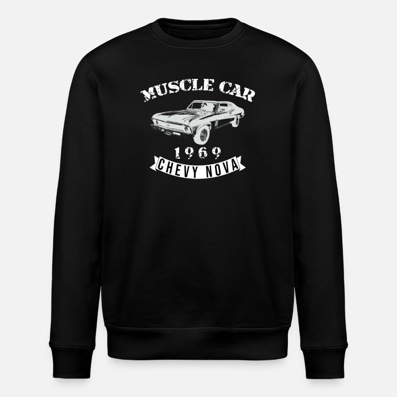 Conception vintage de Chevelle Muscle Car - Sweat bio ROLLER Stanley/Stella Unisexe - noir