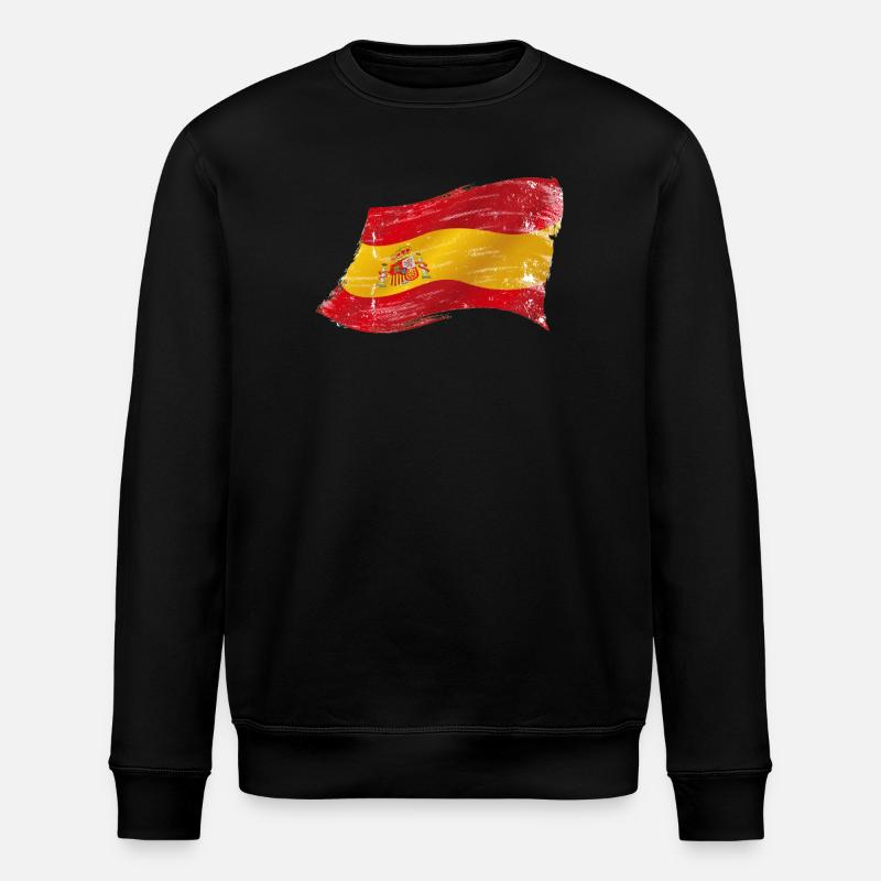 Bandera España ✅ Drapeau ✔ espagnol - Sweat bio ROLLER Stanley/Stella Unisexe - noir