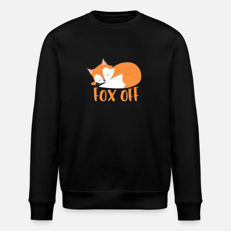 Fox fox off - Stanley/Stella ROLLER Unisex Organic Sweatshirt - black