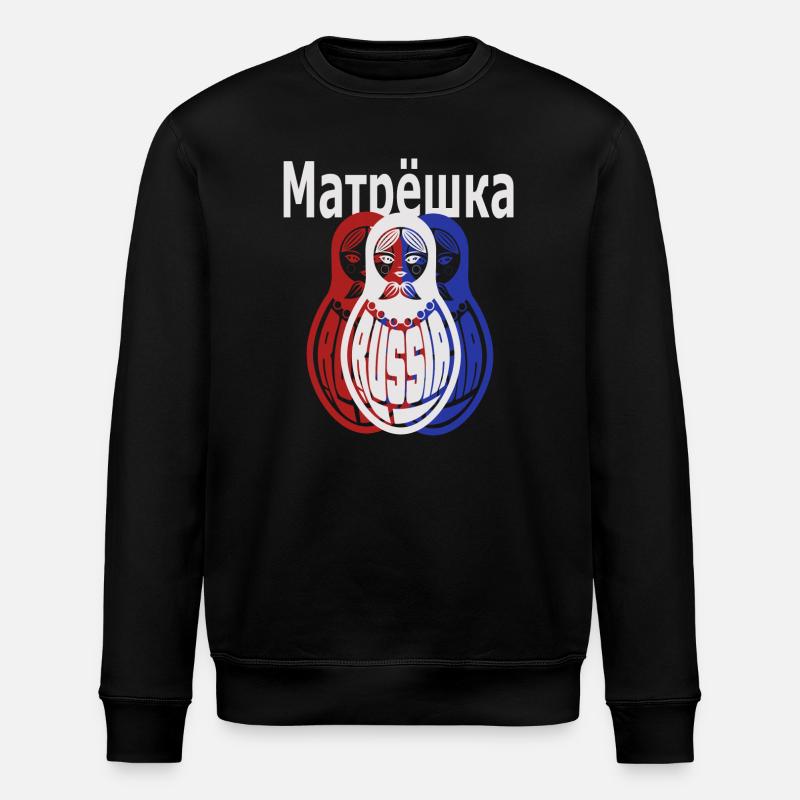 Matroschka, Russisch - Stanley/Stella Unisex Bio-Sweatshirt ROLLER - Schwarz