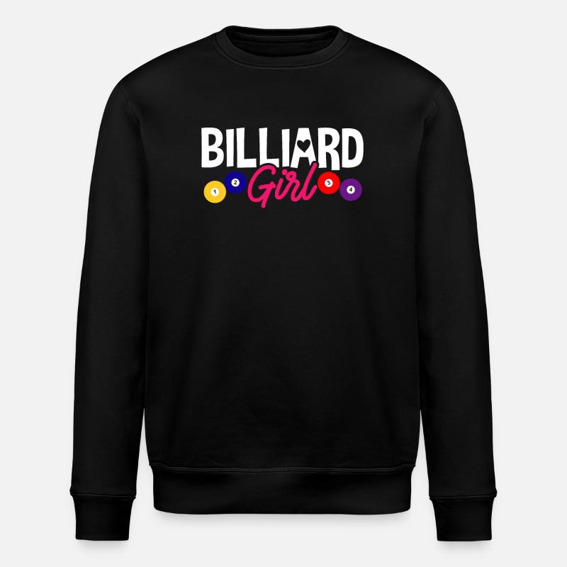 Billard Billard Pool - Stanley/Stella Unisex Bio-Sweatshirt ROLLER - Schwarz