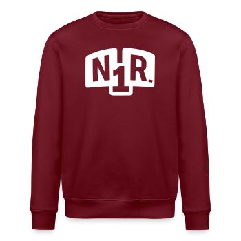 nummer nr 1 one number - Stanley/Stella Unisex Bio-Sweatshirt ROLLER - Burgunderrot - Vorne - Nik (191cm)