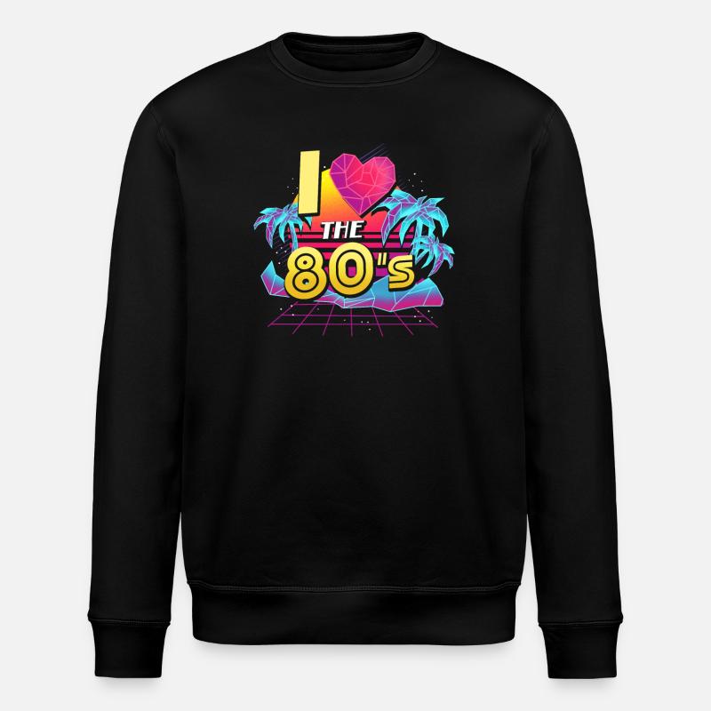 Années 80 octogénaires - Sweat bio ROLLER Stanley/Stella Unisexe - noir