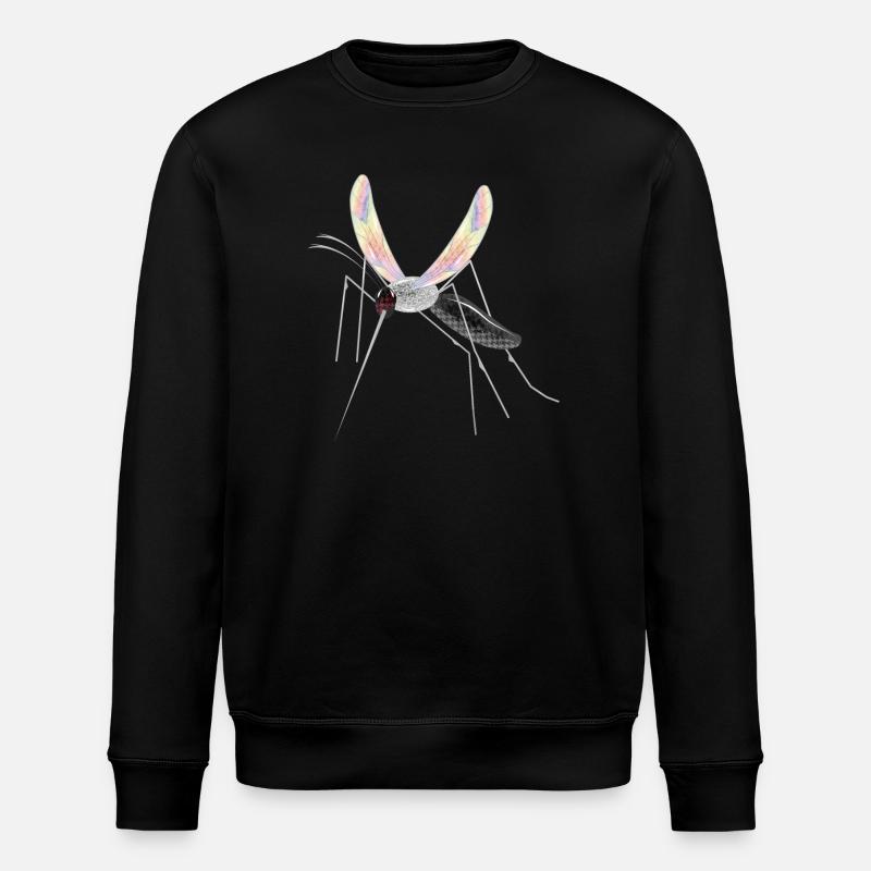 dessin irisé d'un moustique moustique - Sweat bio ROLLER Stanley/Stella Unisexe - noir