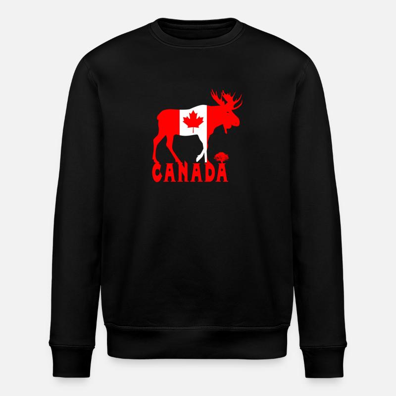 Canada Elch - Sweat bio ROLLER Stanley/Stella Unisexe - noir